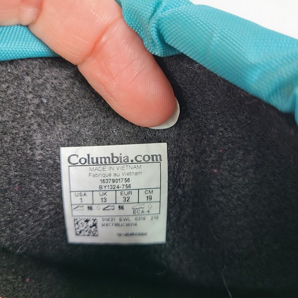 Columbia Powderbug Waterproof 400 grams Snow Boots Toddler Girl Size 1 - Picture 5 of 7